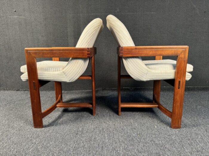 vintage bauhaus style teak chairs a pair 2515