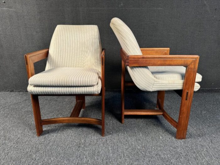 vintage bauhaus style teak chairs a pair 4716