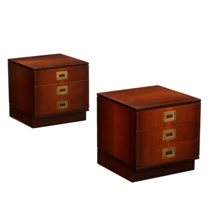 vintage bedside tables attributed to ico and luisa parisi 1960s set of 2 4464