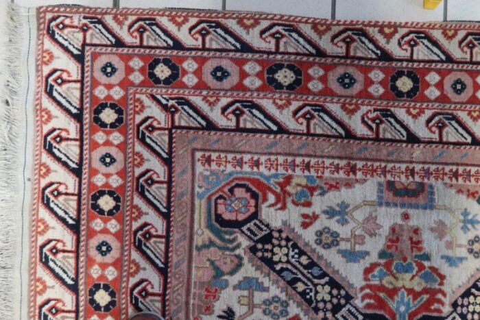 vintage caucasian handmade zeyhur rug 1950s 12