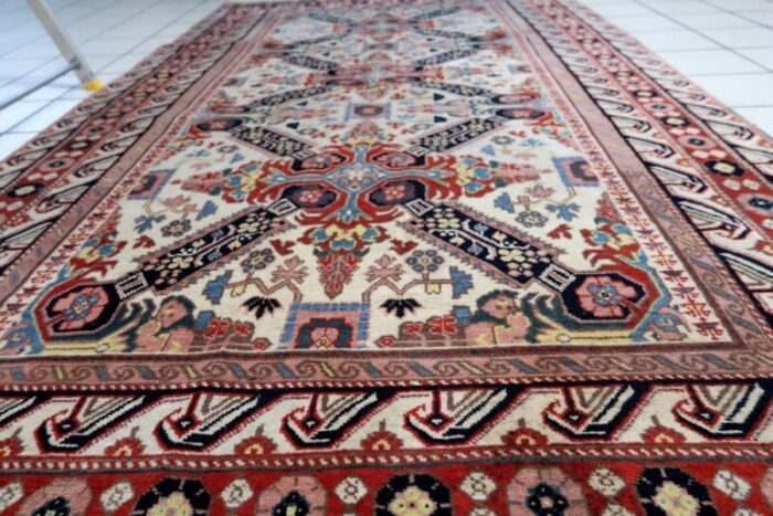 vintage caucasian handmade zeyhur rug 1950s 5