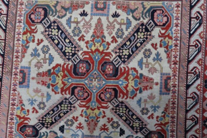 vintage caucasian handmade zeyhur rug 1950s 9