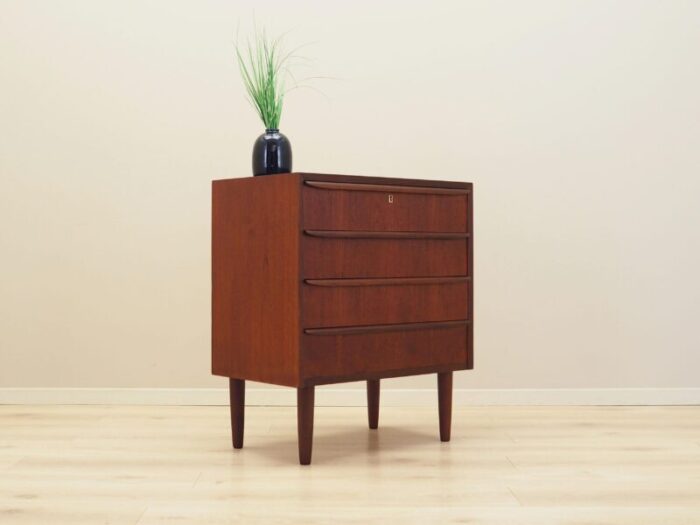 vintage danish teak chest of drawers 1970s 1544