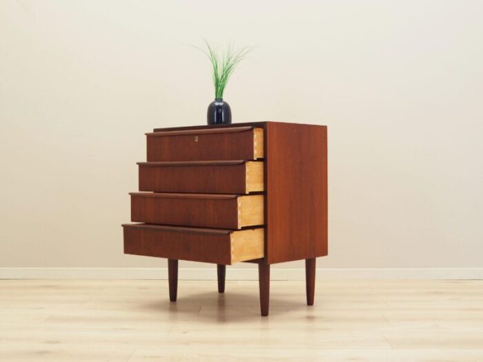 vintage danish teak chest of drawers 1970s 2968