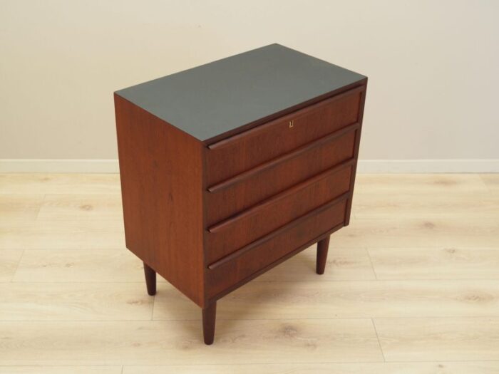 vintage danish teak chest of drawers 1970s 6716