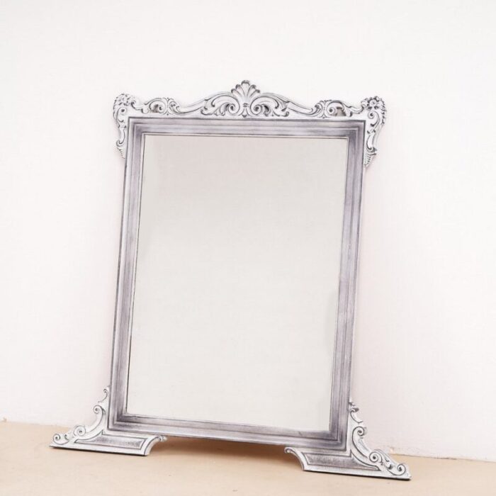 vintage distressed rectangular mirror 1