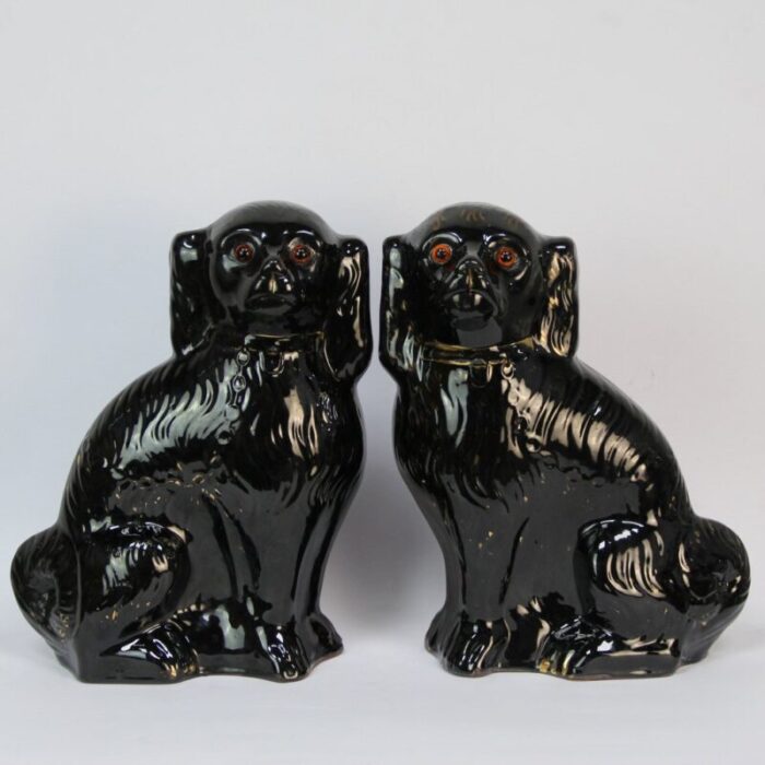 vintage dog couple set of 2 1