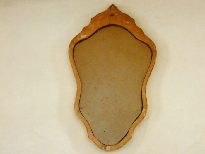 vintage french gold and red framed mirror 1950s 8