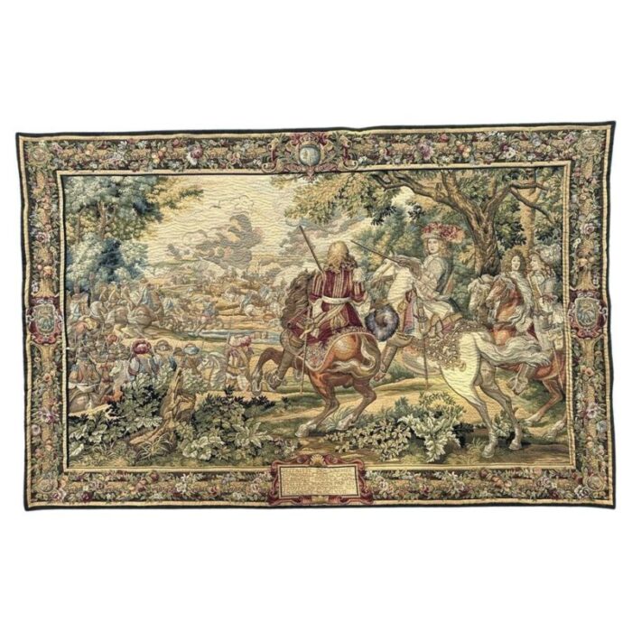 vintage french jaquar tapestry 1970s 1