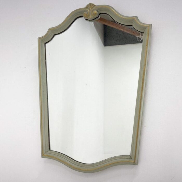 vintage french wooden mirror 1970s 3