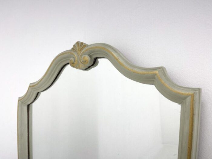 vintage french wooden mirror 1970s 4