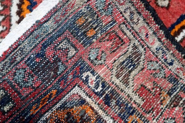 vintage handmade hamadan style rug 1970s 3