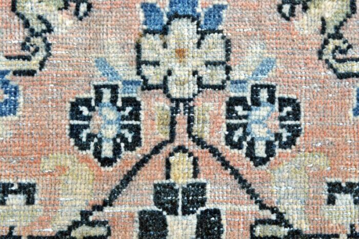 vintage handmade wool rug 3385