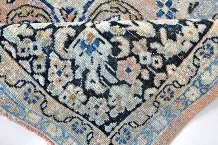 vintage handmade wool rug 7744