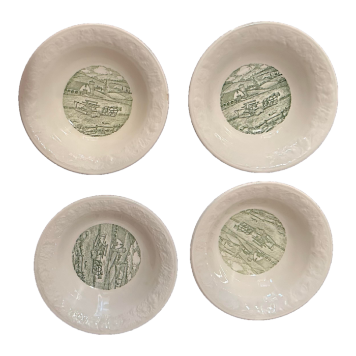 vintage homer laughlin small bowls set of 4 3408