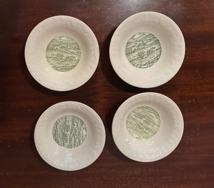 vintage homer laughlin small bowls set of 4 9132