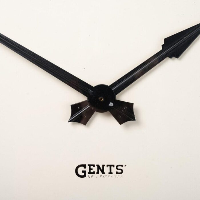 vintage industrial wall clock from gents of leicester 3