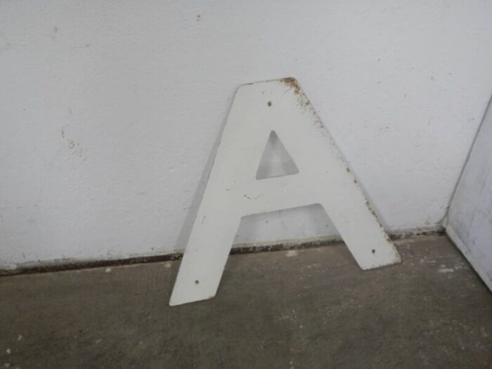 vintage iron letter 1950s 1