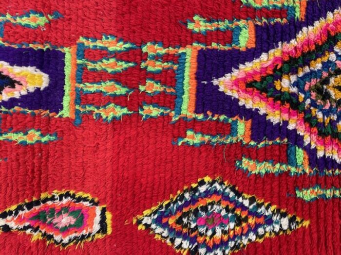 vintage modern red berber rug 2010s 5