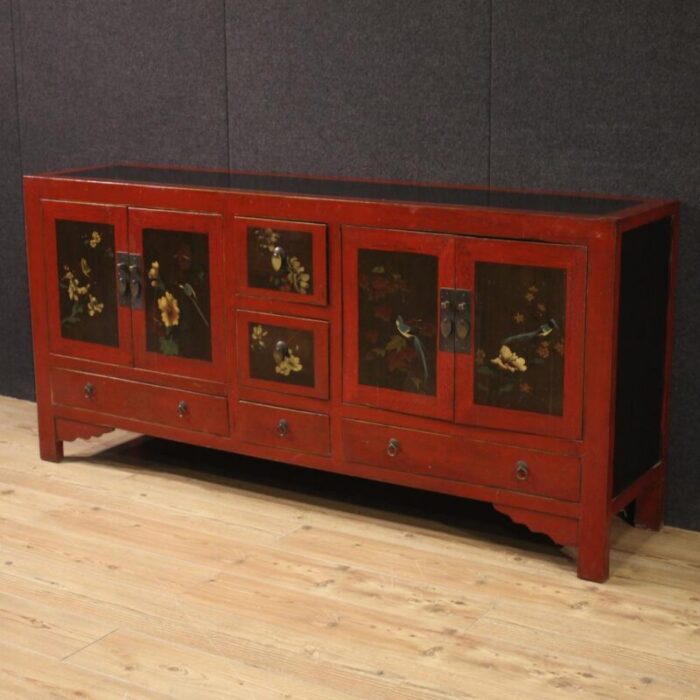 vintage oriental sideboard 1960 0962