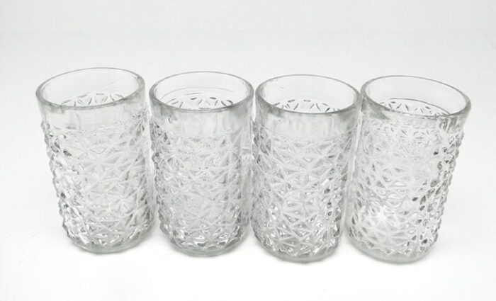 vintage polish vodka shots by pradniczanka glassworks 1970s set of 4 1