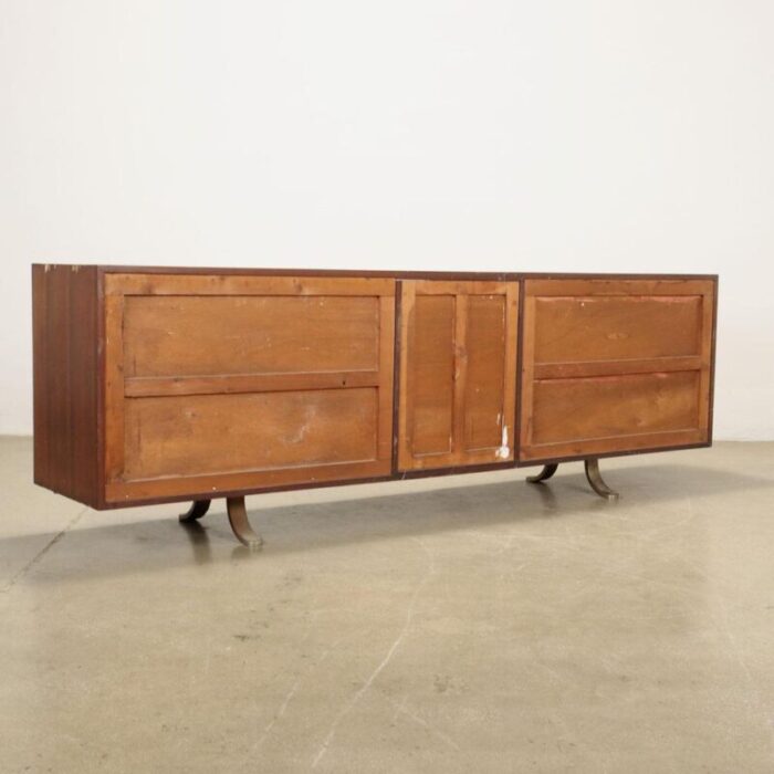 vintage red sideboard 1960s 5847