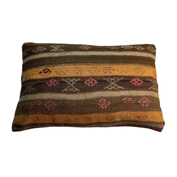 vintage turkish handmade cushion cover 1970s 5 4