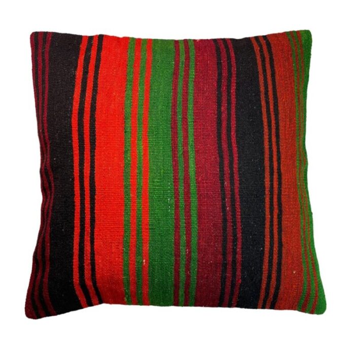 vintage turkish kilim cushion cover 1970s 1 1