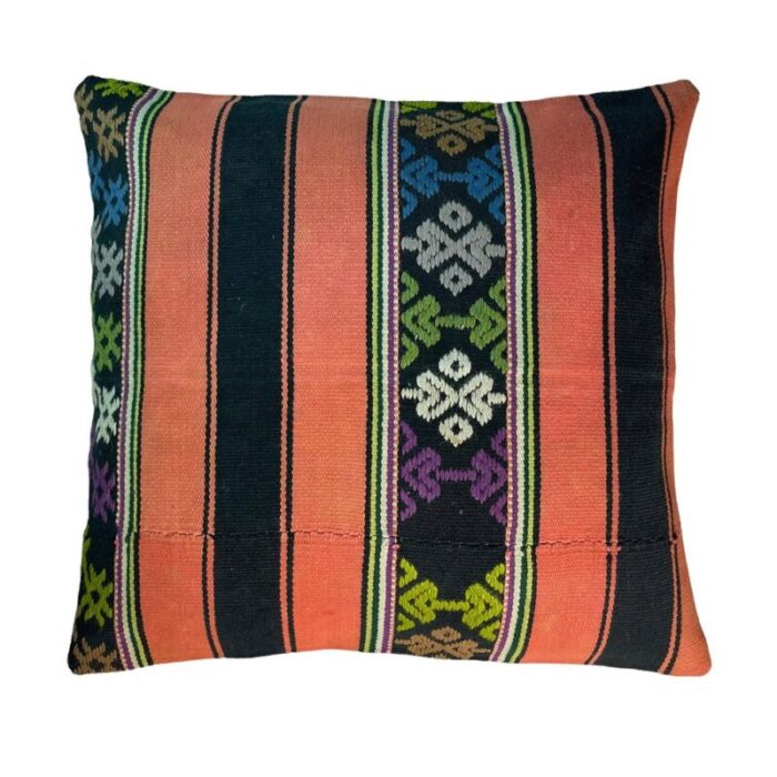 vintage turkish kilim cushion cover 1970s 1 5