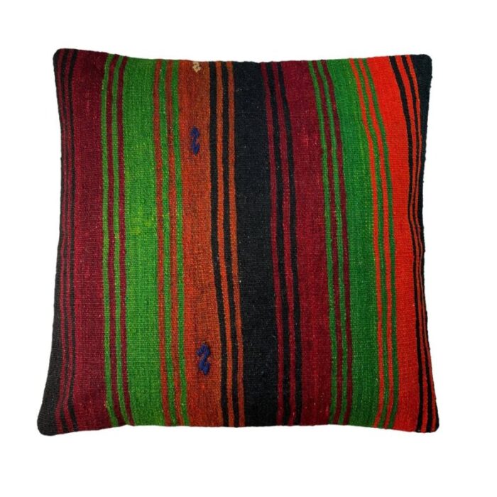 vintage turkish kilim cushion cover 1970s 1