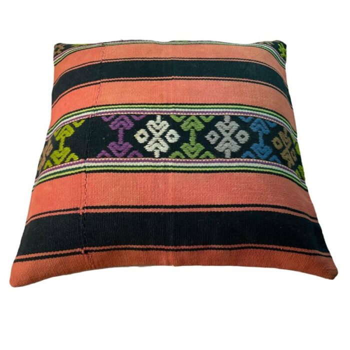 vintage turkish kilim cushion cover 1970s 10 5