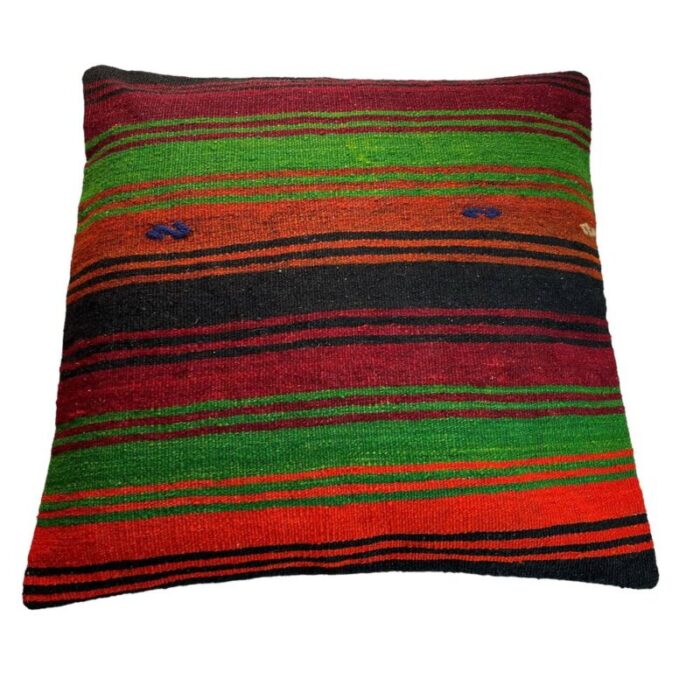 vintage turkish kilim cushion cover 1970s 10