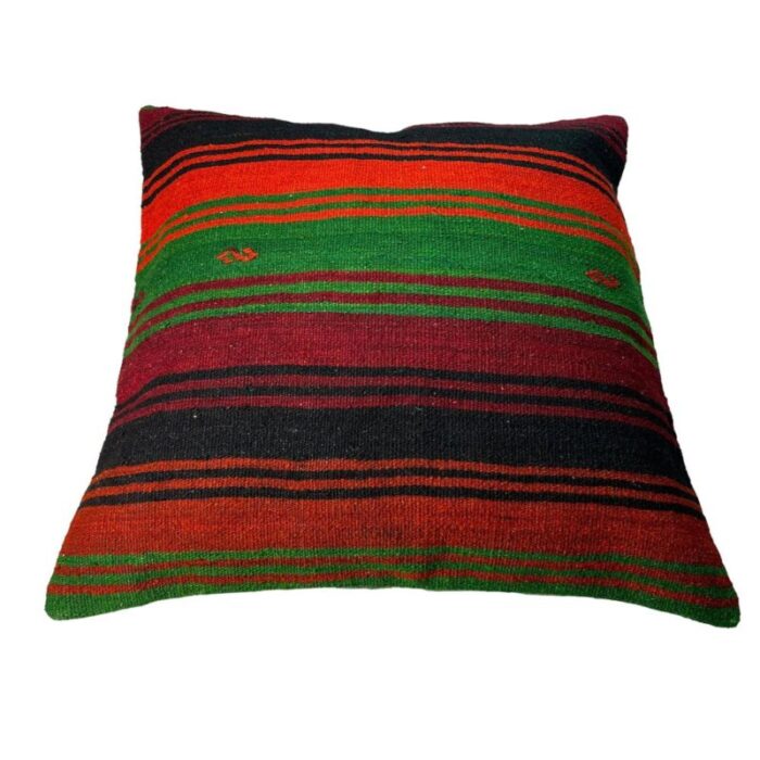 vintage turkish kilim cushion cover 1970s 5 6