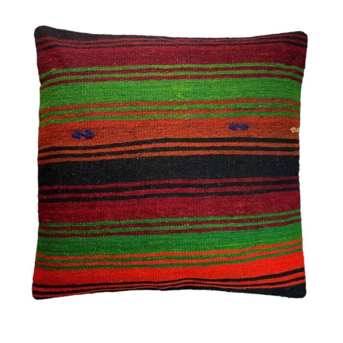 vintage turkish kilim cushion cover 1970s 5