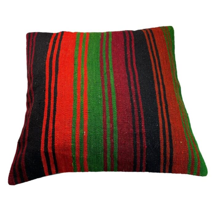 vintage turkish kilim cushion cover 1970s 6 1