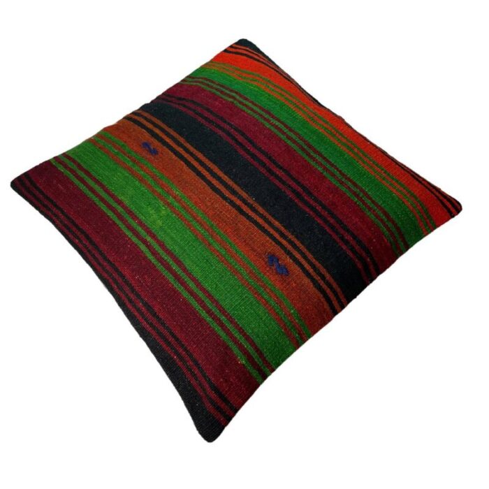 vintage turkish kilim cushion cover 1970s 9