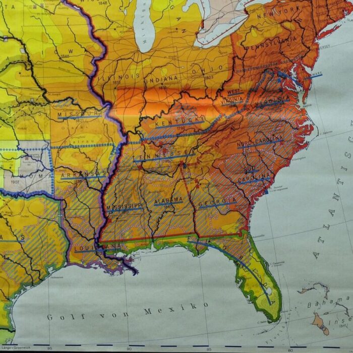 vintage united states mural map 1979 3