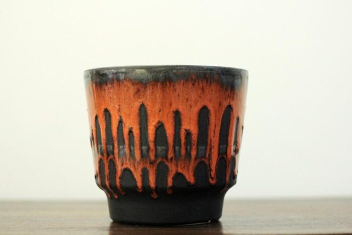 vintage vase in fat lava 1960s 4145