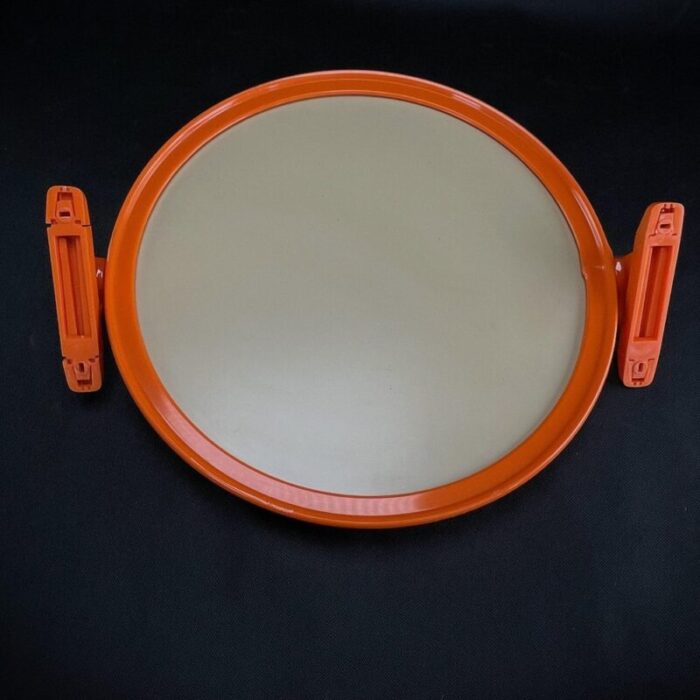 vintage wall mirror with shelf from grosfillex france 1970s 11