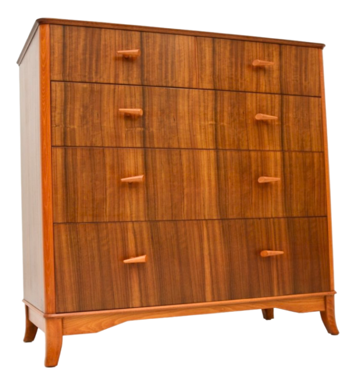 vintage walnut chest of drawers from vesper 1950 0599