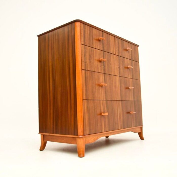 vintage walnut chest of drawers from vesper 1950 7138