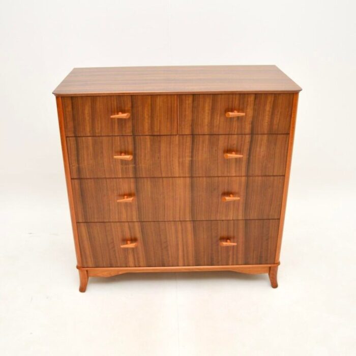 vintage walnut chest of drawers from vesper 1950 7167