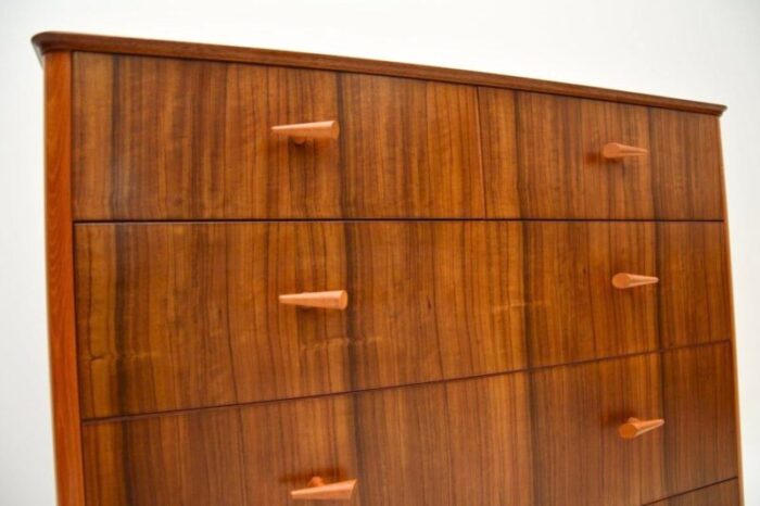 vintage walnut chest of drawers from vesper 1950 7822