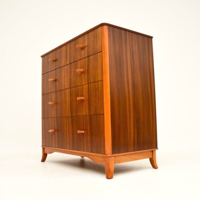 vintage walnut chest of drawers from vesper 1950 9205