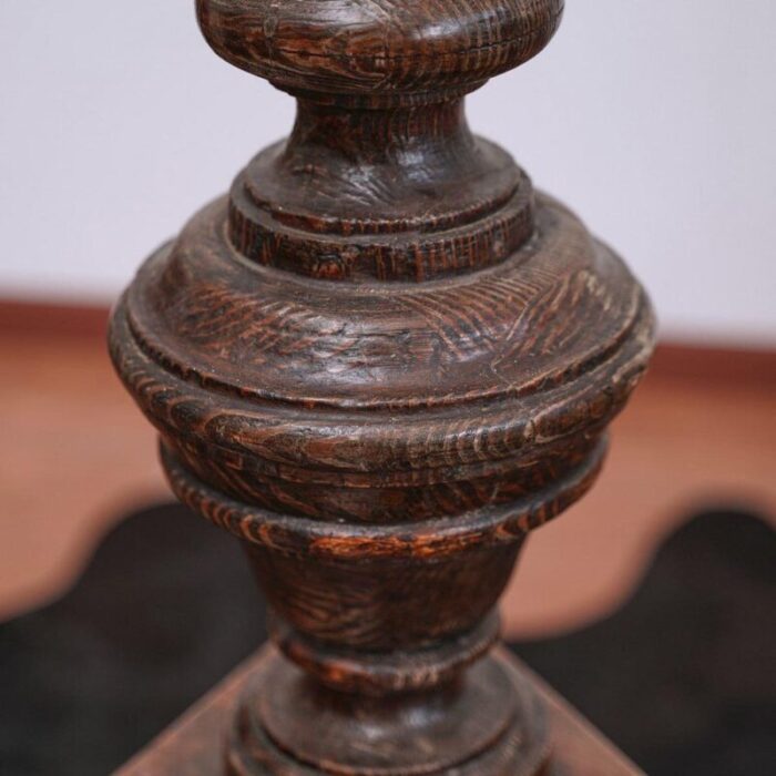 vintage wooden column candleholder 5