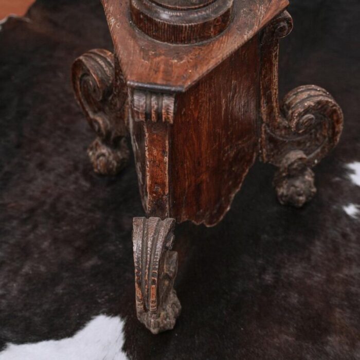 vintage wooden column candleholder 6