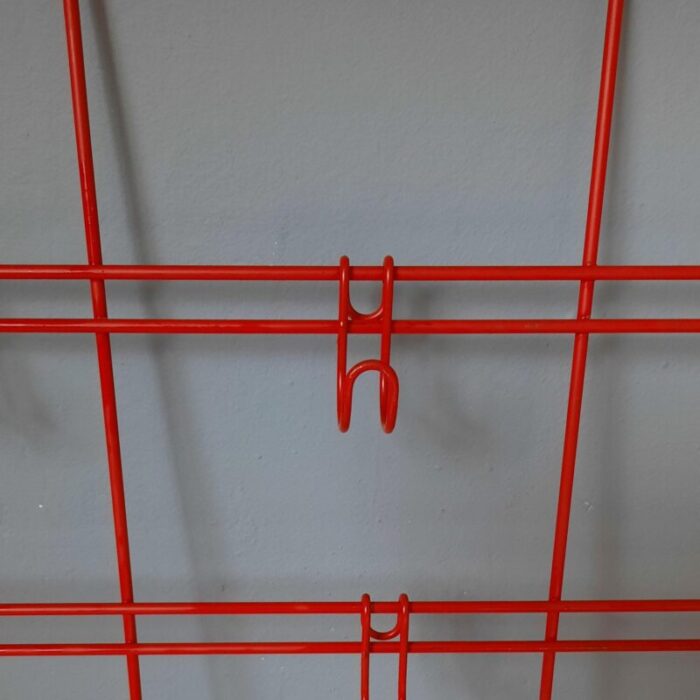 wall mounted wire steel coat rack 1960s 4159