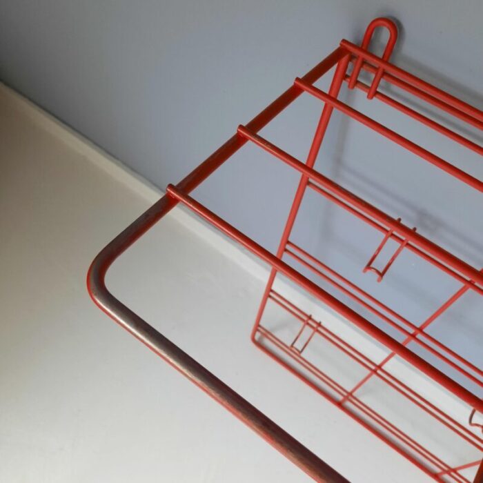 wall mounted wire steel coat rack 1960s 5867