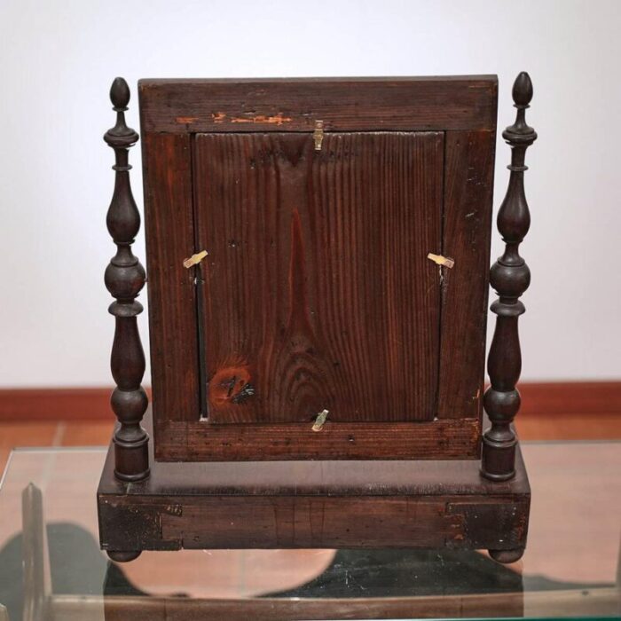 walnut framed table mirror 3