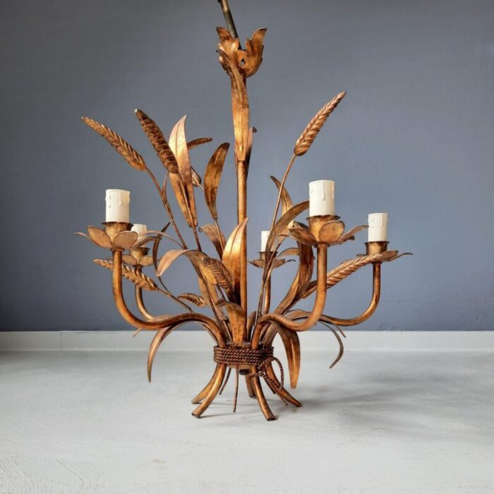 wheat sheaf chandelier 1960s 4032